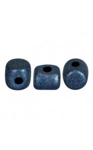 Les perles par Puca® Minos beads Metallic mat dark blue 23980/79032